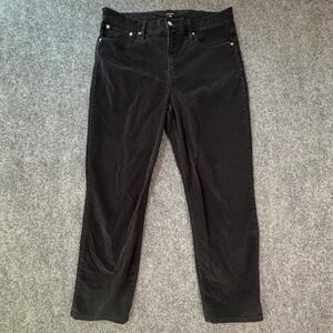 J Crew Mens Black Corduroy Slim Straight Pants‎ 32x28 Fair Trade Certified